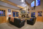 Family Room with Large Flat Panel TV